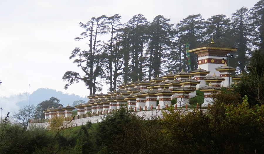 Chortens at Dochula Pass, Bhutan © Gina Nichol