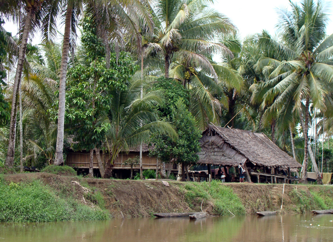 Village near Karawari.  Photo by Gina Nichol