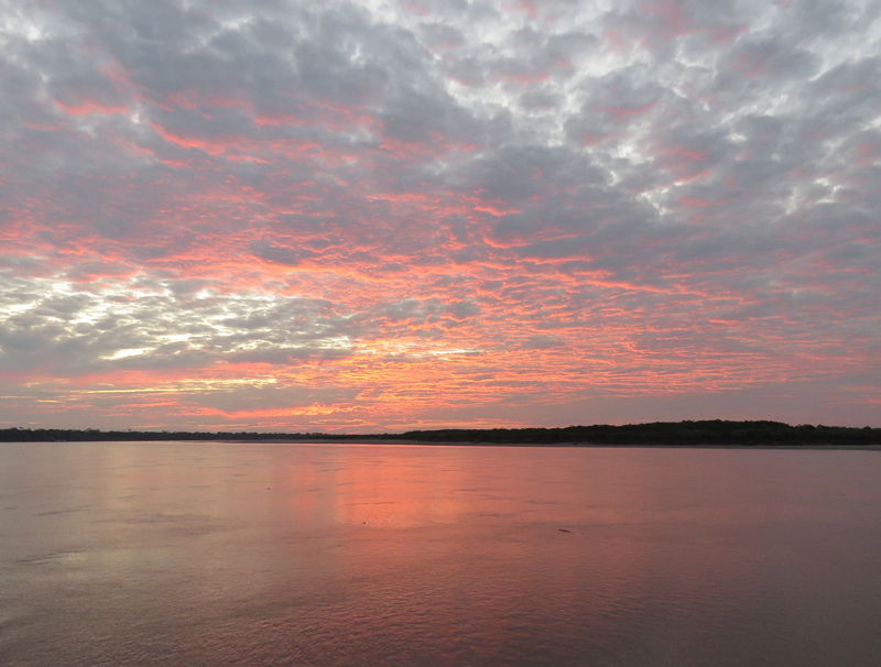 Amazon sunrise. Photo © Gina Nichol. 