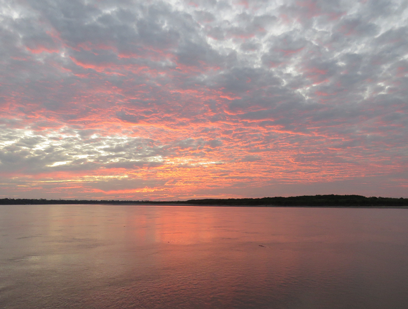 Amazon sunrise. Photo  Gina Nichol. 