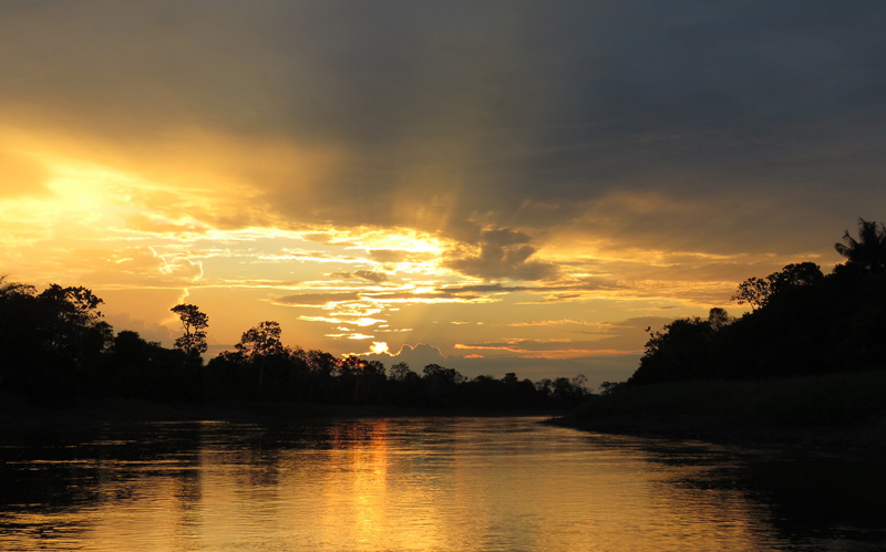 Amazon Sunset. Photo  Gina Nichol. 