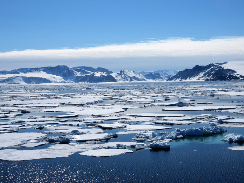 Svalbard ice. Photo © Gina Nichol.