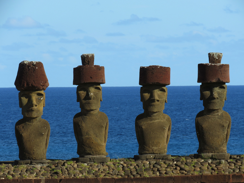 Ahu Nao-Nao at Anakena on Easter Island. Photo © Gina Nichol 