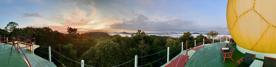 The sunrises at the Canopy Tower were always spectacular (Photo Diego Calderon-Franco)