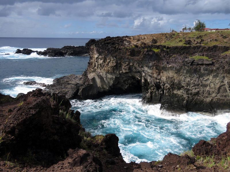 Rapa Nui Coast in front of our hotel. Photo © Gina Nichol 